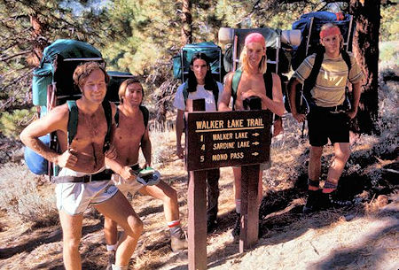Paul Smith, Kevin Twohey,Brian Twohey, Paul Robotta and Curt Sayer at the trailhead