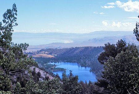 Mono Lake and Walker Lake from Bloody Canyon Trail