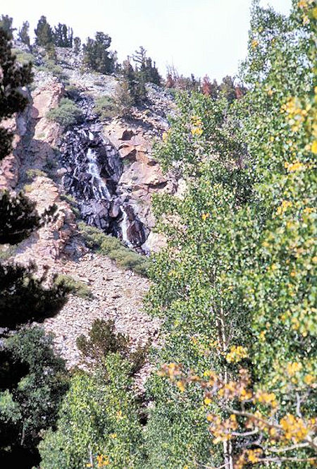 Waterfall in side canyon from Bloody Canyon Trail