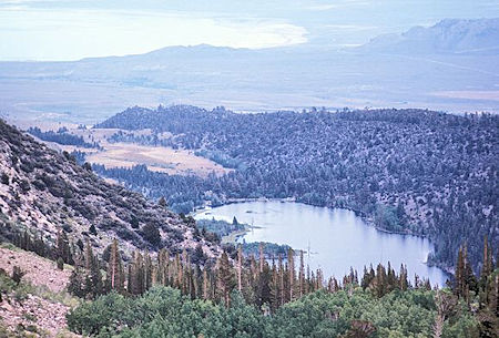 Telephoto of Walker Lake from the trail below Lower Sardine Lake