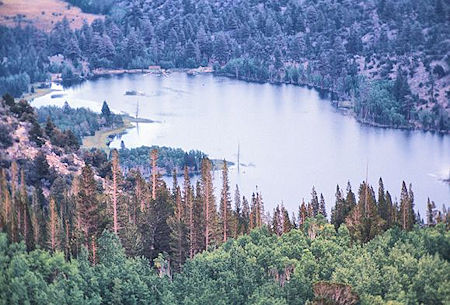 Telephoto of Walker Lake from the trail below Lower Sardine Lake