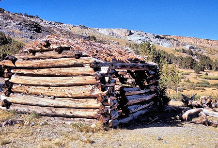 Mine cabin circa 1890's at Mono Pass