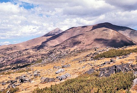 Peak on left is Mt. Dana behind Mt. Gibbs