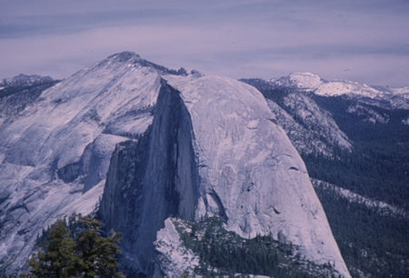 Clouds Rest (in back) and Half Dome from Sentinel Dome - Yosemite National Park - 01 Jun 1968