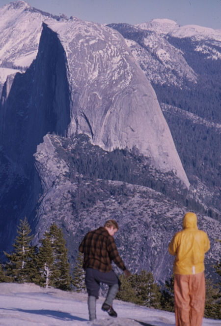Clouds Rest (in back), Half Dome from Sentinel Dome - Yosemite National Park - 02 Jan 1970
