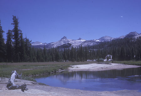 Unicorn Peak, Cathedral Peak, Columbia Finger, Tuolumne River - Yosemite National Park - 19 Aug 1962