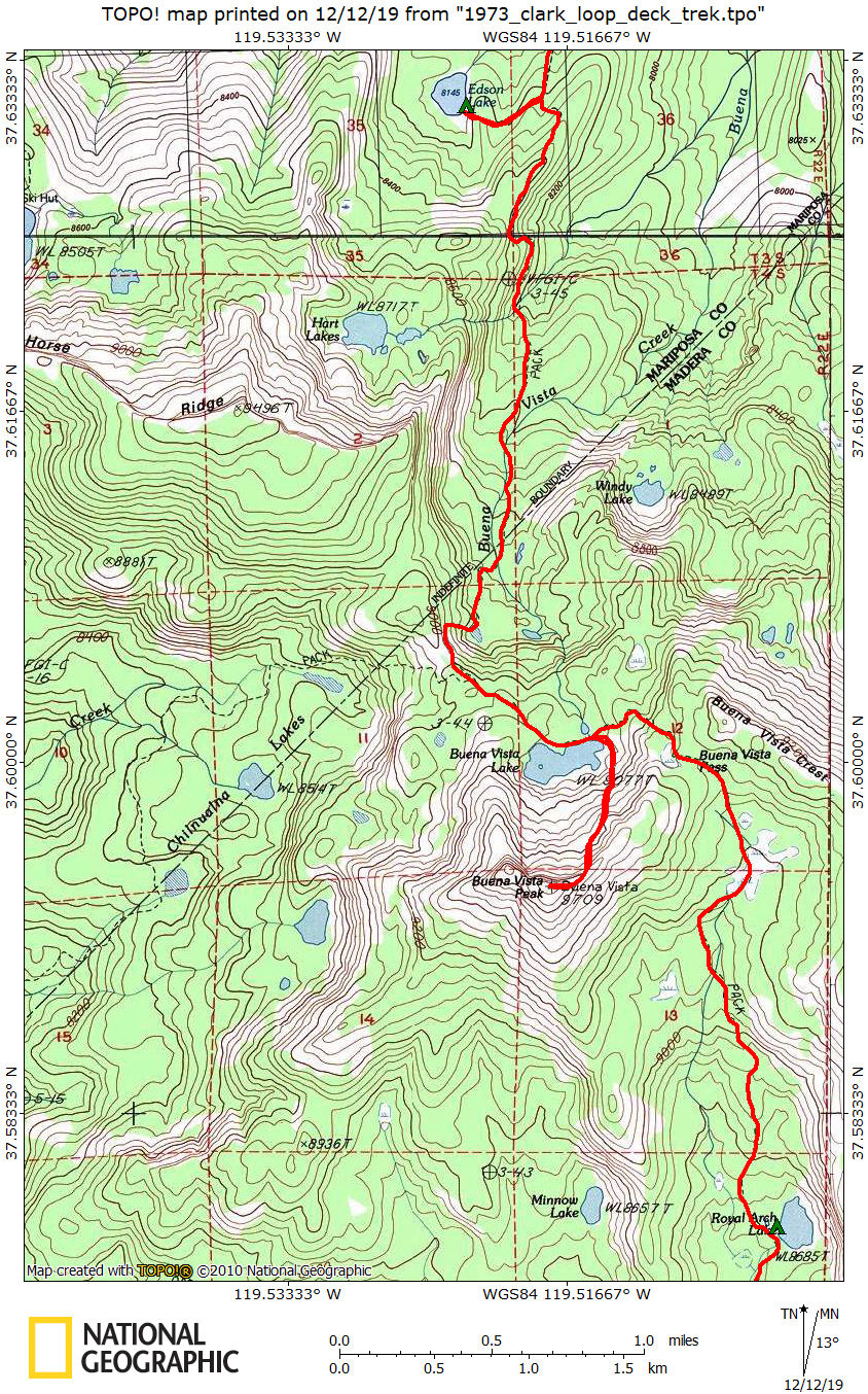1973 Deck Trek Day 3 map