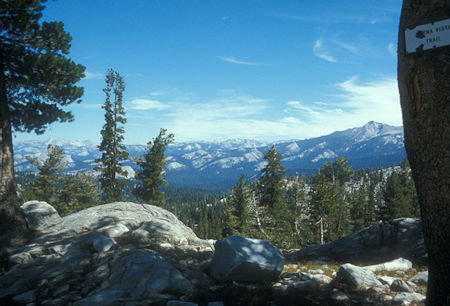 View north from Buena Vista Trail - Yosemite National Park - Aug 1973
