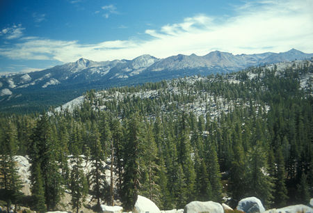Clark Range from Buena Vista Trail - Yosemite National Park - Aug 1973