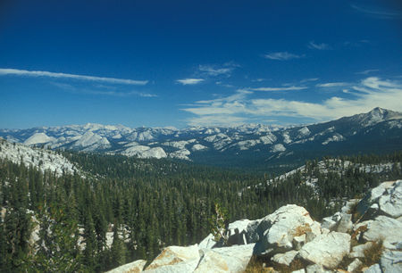 Half Dome, Mount Starr King, Cathedral Range, Clark Peak - Yosemite National Park - Aug 1973