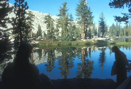 Morning at Chain Lake camp - Yosemite National Park - Aug 1973