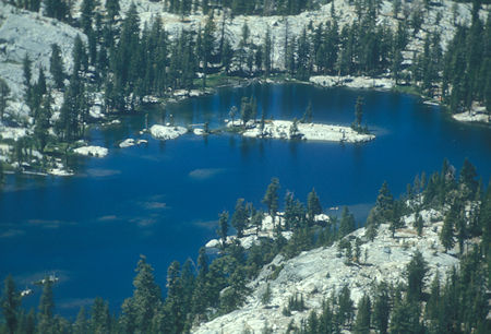 Middle Chain Lake from Gale Peak - Yosemite National Park - Aug 1973