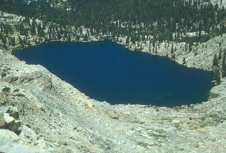 Breeze Lake from Gale Peak - Yosemite National Park - Aug 1973