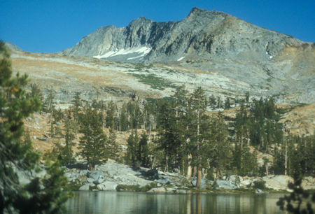 Merced Peak from Lower Ottaway Lake - Yosemite National Park - Aug 1973