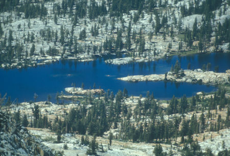 Lower Ottoway Lake from Merced Peak - Yosemite National Park - Aug 1973