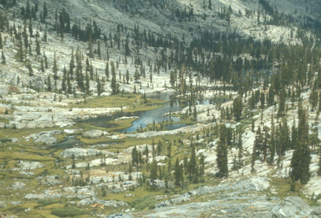 Lower valley near Red Devil Lake - Yosemite National Park - Aug 1973