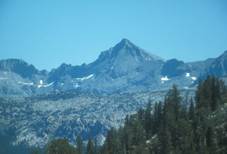 Roger Peak from trail to Isberg Pass area - Yosemite National Park - Aug 1973