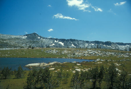 Ridge near Post Peak from camp - Yosemite National Park - Aug 1973