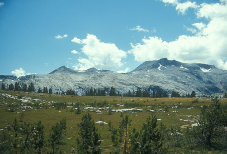 Triple Divide Peak from camp - Yosemite National Park - Aug 1973