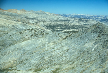 Clark Range from Post Peak - Yosemite National Park - Aug 1973