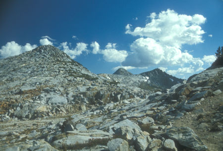 Post Peak (left), Isberg Pass - Yosemite National Park - Aug 1973