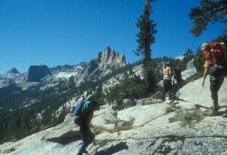 Climbing out of Gray Peak Fork Merced River - Yosemite National Park - Aug 1973