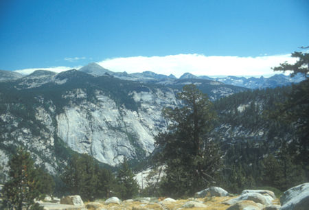 Looking back at Merced River Canyon - Yosemite National Park - Aug 1973