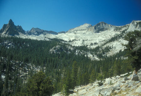 The route to Mount Clark - Yosemite National Park - Aug 1973