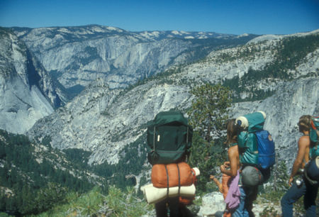 View toward Yosemite Valley - Yosemite National Park - Sep 1973