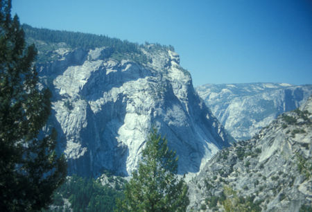 Glacier Point from trail to Yosemite Valley - Yosemite National Park - Sep 1973