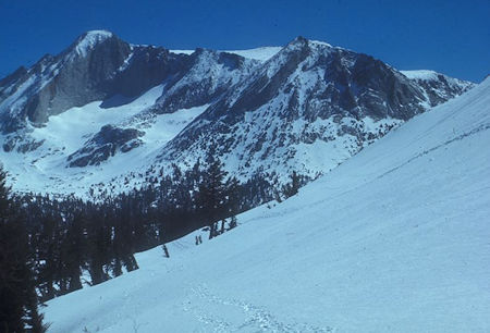 Looking back on Mount Conness route - Yosemite National Park 31 May 1971