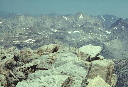 Matterhorn Peak from top of Mount Conness - Gil Beilke photo - Yosemite National Park 02 Jul 1972