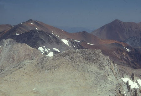 Mt. Dana (I think) from top of Mount Conness - Gil Beilke photo - Yosemite National Park 02 Jul 1972