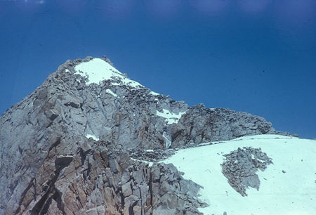 Mount Conness and ridge from route up - Yosemite National Park 28 May 1972