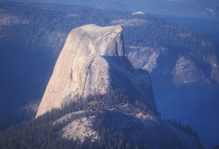 Morning light on Half Dome from Clouds Rest - Yosemite National Park - 28 Sep 1975