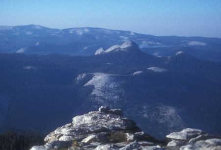 Morning light on Mount Starr King from Clouds Rest - Yosemite National Park - Sep 1975