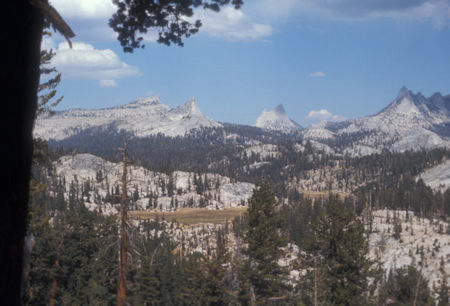 Long Meadow, Cathedral Range from Sunrise Trail - Yosemite National Park - Sep 1975
