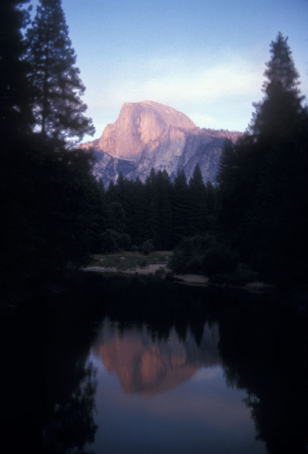 Sunset on Half Dome - Yosemite National Park - Oct 1975