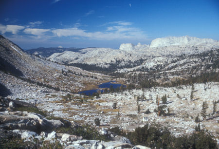 Reymann Lake, Matthes Crest from 'Rafferty Pass' - Yosemite National Park - Oct 1975