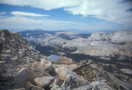 Nelson Lake, Clouds Rest from Rafferty Peak - Yosemite National Park - Oct 1975