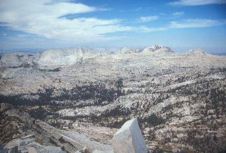 Matthes Crest from Rafferty Peak - Yosemite National Park - Oct 1975