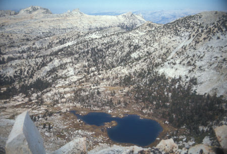 Raymann Lake from Rafferty Peak - Yosemite National Park - Oct 1975
