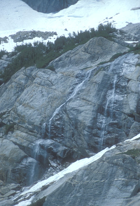 Waterfall above Cascade Lake - Hoover Wilderness - Jul 1978