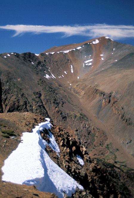 Mt. Gibbs from the ridge leading to Mt. Lewis