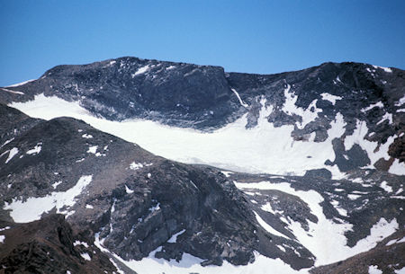 Kuna Peak with its glacier from near Mt. Lewis