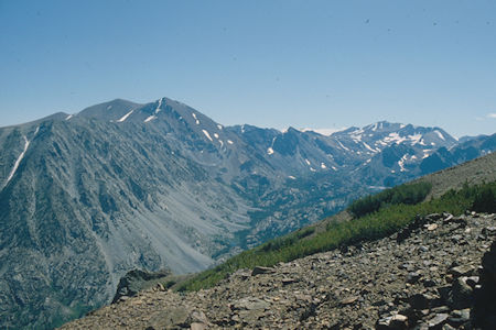 Dundenberg Peak over Green Creek - Hoover Wilderness 1980