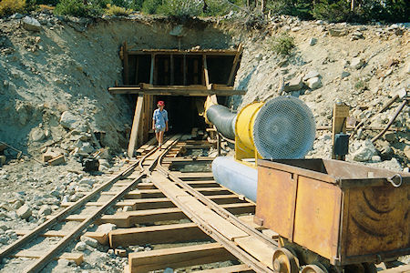 New work going on at Lundy Mine - Hoover Wilderness 1980