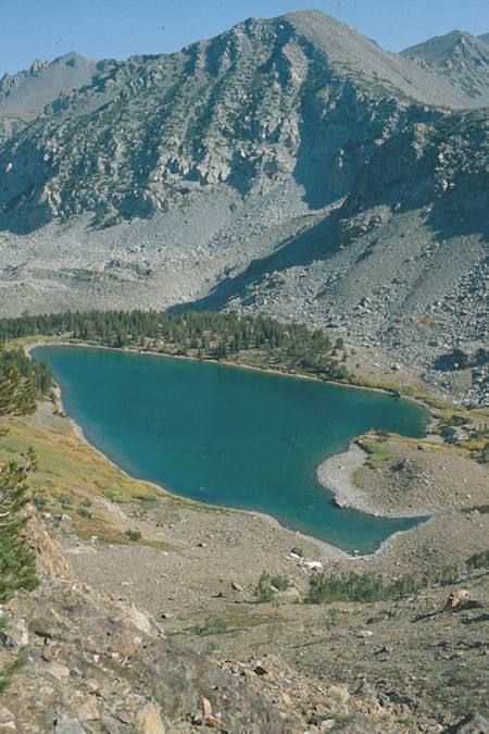 Highest lake in Lake Canyon - Hoover Wilderness 1980