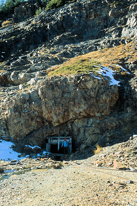 Mine tunnel at Bennettville Mine - Inyo National Forest 1980