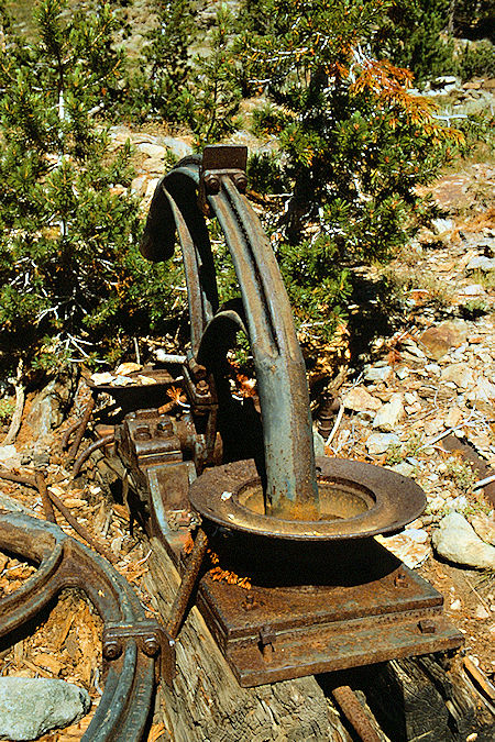 Mine Mill remains near Virginia Pass - Hoover Wilderness 1982Mine Mill remains near Virginia Pass - Hoover Wilderness 1982